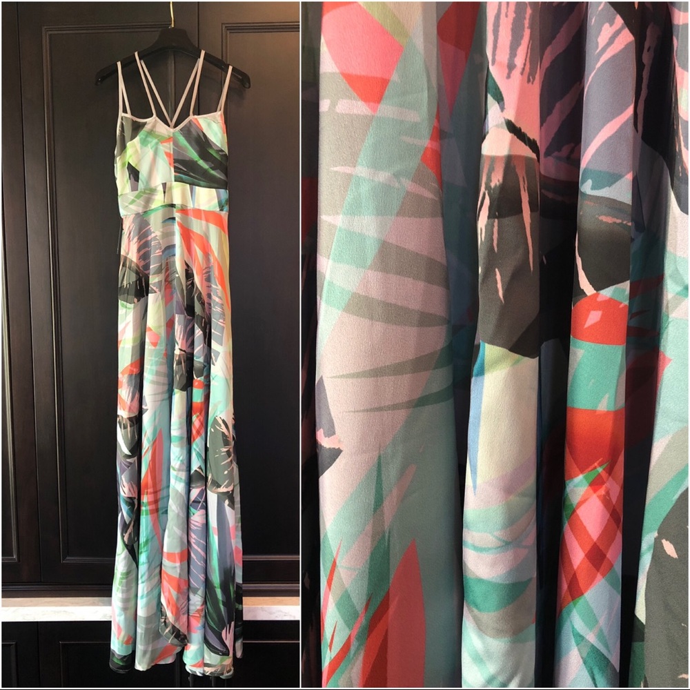 Marciano: HAUTE TROPIC MAXI DRESS Sz: 0 - Picture 3 of 6